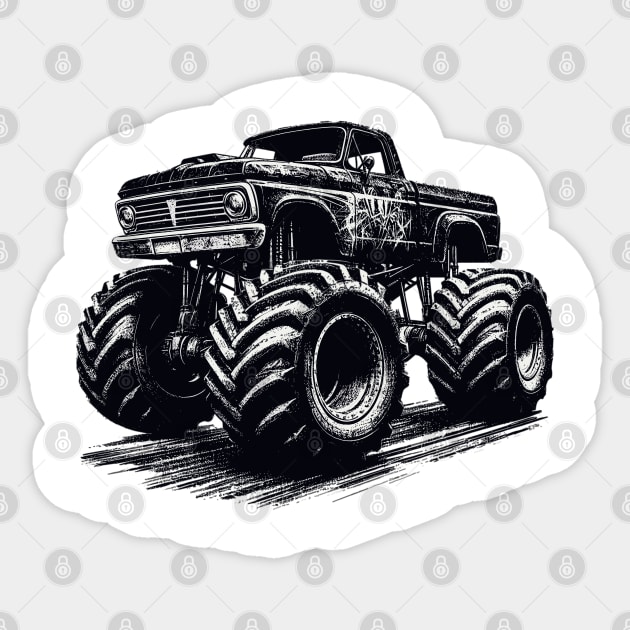 Monster Truck Sticker by Vehicles-Art